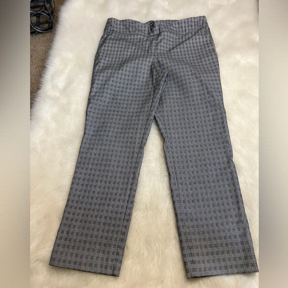Hilary Radley sz xl women’s gray plaid checkered wide waistband pull on pant0639 - Picture 2 of 6